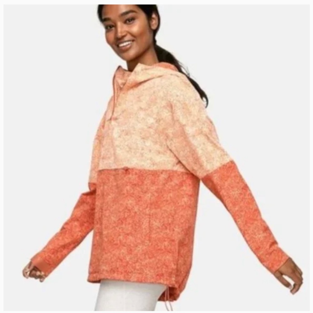 Outdoor Voices RecTrek Anorak Jacket in Pebbled Adobe/Pebbled Canyon XS